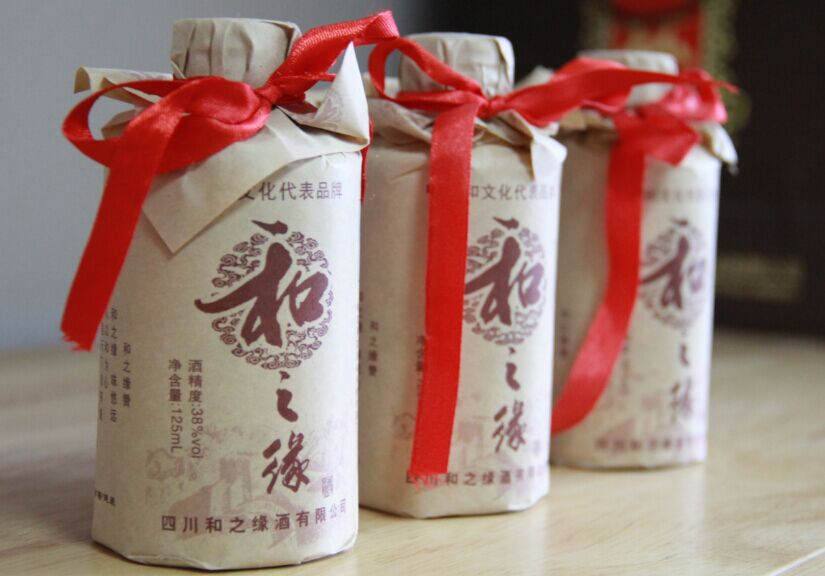 和之缘 牛皮纸小瓶125ml 38度 浓香型白酒